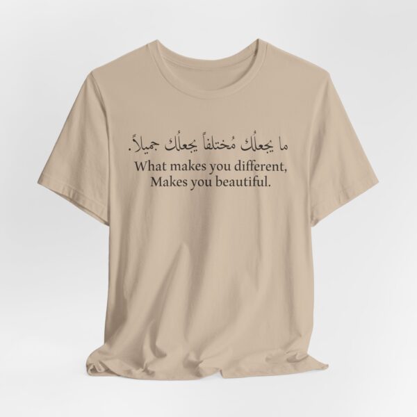 What makes you different makes you beautiful Arabic shirt - Image 7