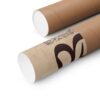 Kraft mailing tube packaging for Allah poster