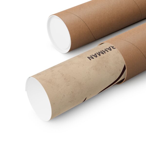 Rolled Islamic name of Allah poster Ar-Rahman in packaging