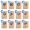 Set of 4 Names of Allah Wall Art selection guide showing designs 13 to 24, featuring Islamic calligraphy with detailed meanings for custom selection.