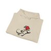 Folded Arabi Hoodie For Men sand color hoodie with Arabic typography design
